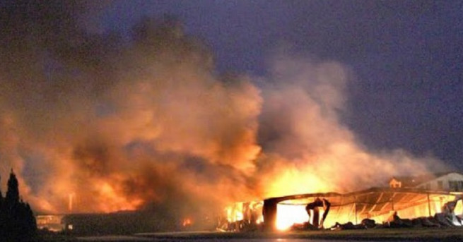 Голям пожар е възникнал до Поповица на изхода за Чирпан