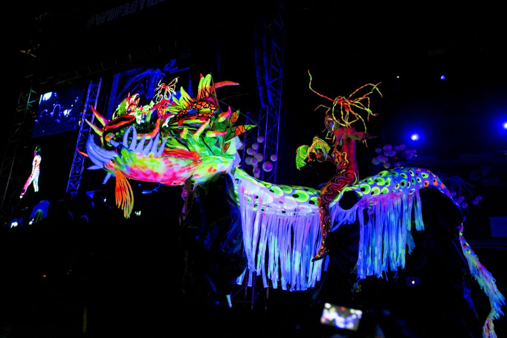 Модели се превърнаха в живи платна на Световния фестивал по бодипейнтинг в австрийския град Клагенфурт.<br />
<br />
По време на проявата участниците са декорирани не само с бои, но и със сложен макияж от латекс, който често им придава вид на извънземни.<br />
 <br />
Тридневният фестивал, който отбелязва 19-ото си издание, събра 60 художници от над 50 страни.<br />
 