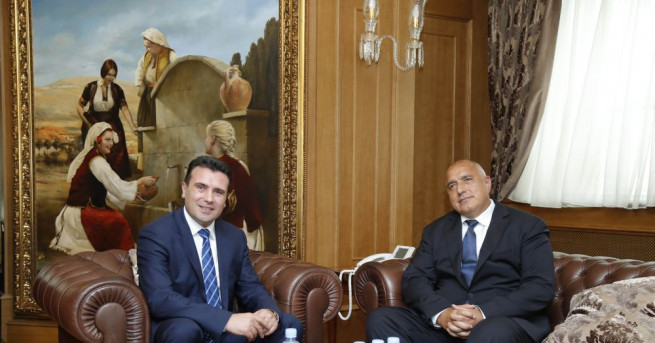 Министър председателите на Македония и България Зоран Заев и Бойко Борисов