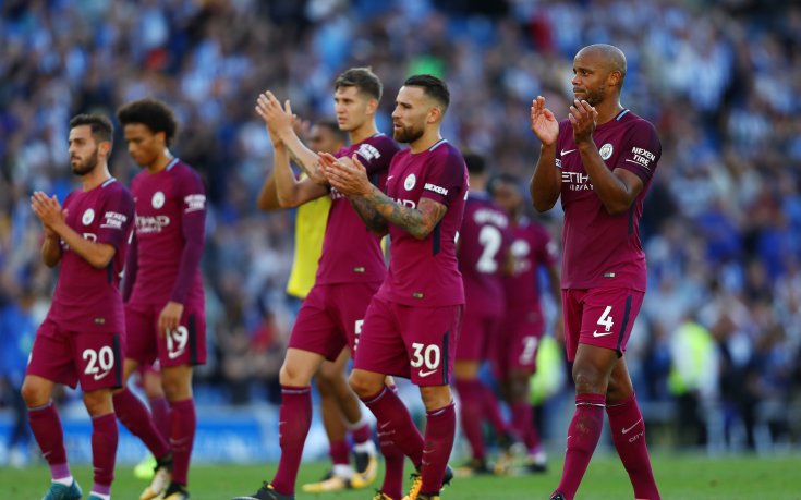 Без много-много фойерверки Сити приземи Брайтън