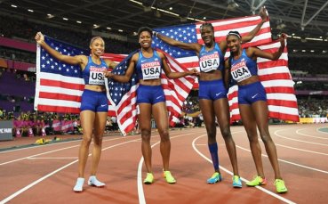 Американките грабнаха титлата в щафетата 4 по 400 метра