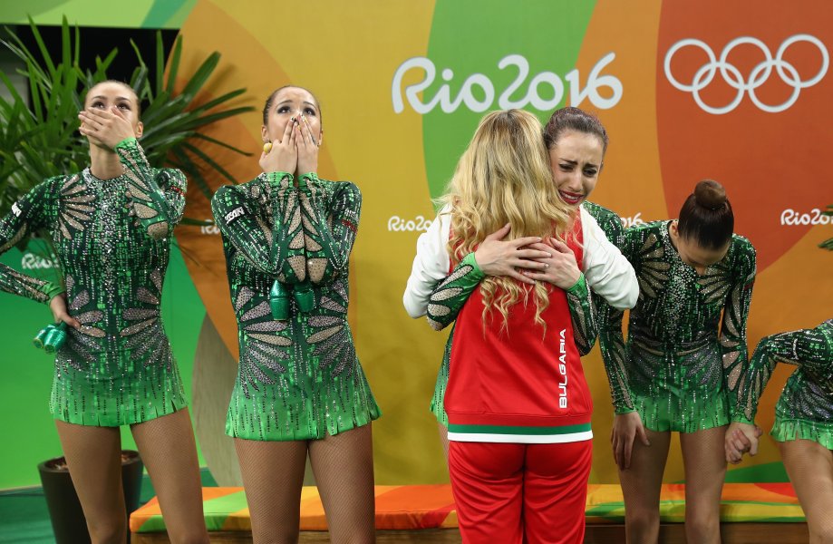 Ансамбълът на България по художествена гимнастика на Олимпийските игри в1
