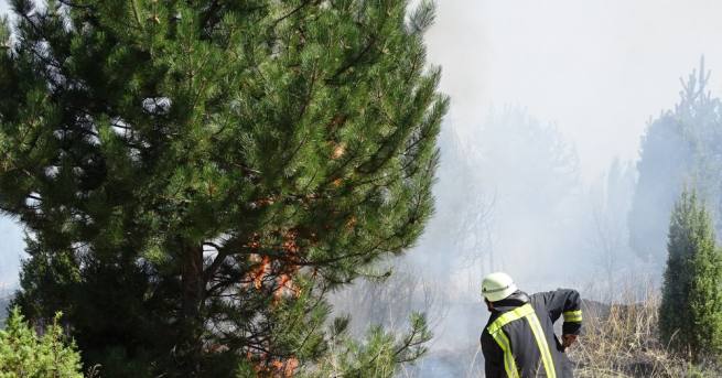 Разраства се пожарът край симитлийското село Мечкул над Кресненското дефиле