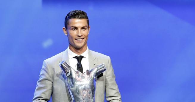 Звездата на Реал Мадрид Кристиано Роналдо спечели наградата на УЕФА