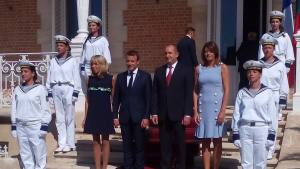 Президентът на Франция на визита във Варна