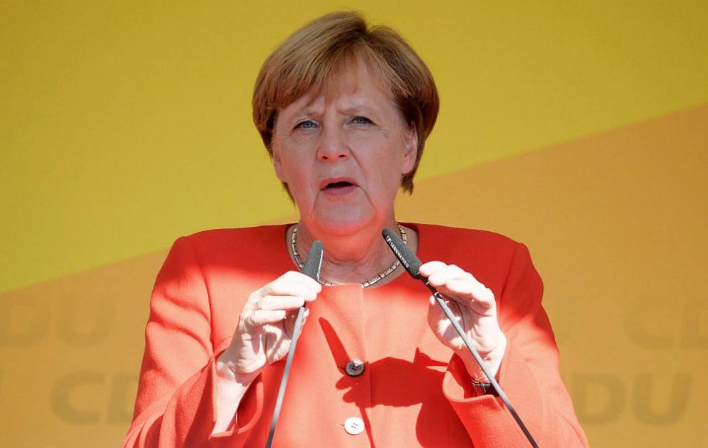  Германският канцлер Ангела Меркел 