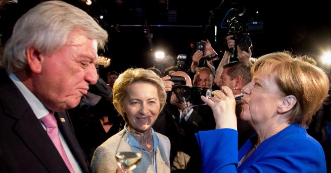 Германският канцлер Ангела Меркел безапелационно победи в снощния телевизионен дебат