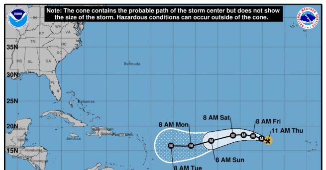 Нов много силен ураган приближава североизточната част на Карибско море