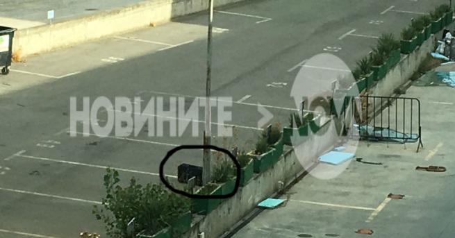Изоставен куфар на паркинга пред сградата на Нова телевизия вдигна