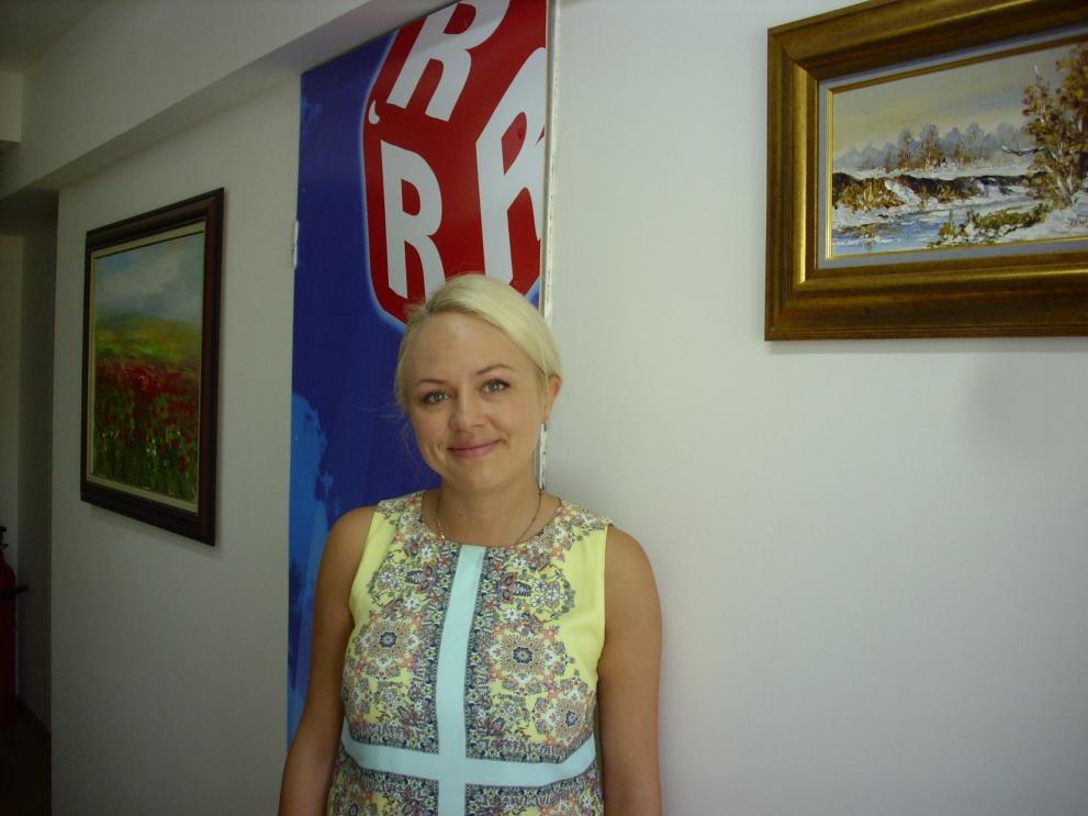 Нона в редакцията на Дарик Добрич