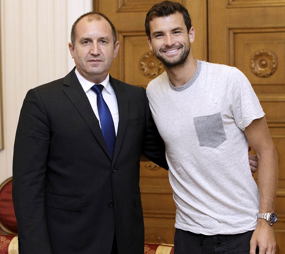 Президентът Румен Радев и Григор Димитров