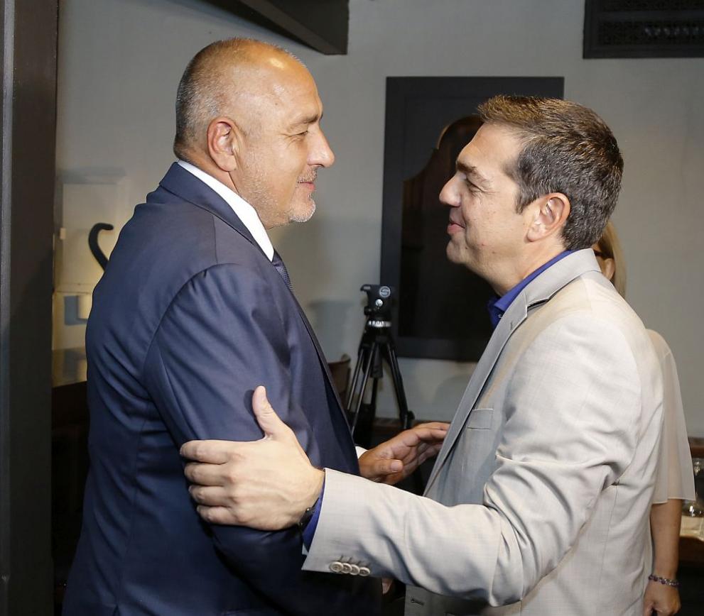  Българският министър председател Бойко Борисов и гръцкият му сътрудник Алексис Ципрас 