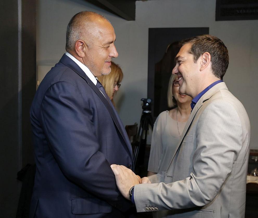  Българският министър председател Бойко Борисов и гръцкият му сътрудник Алексис Ципрас 