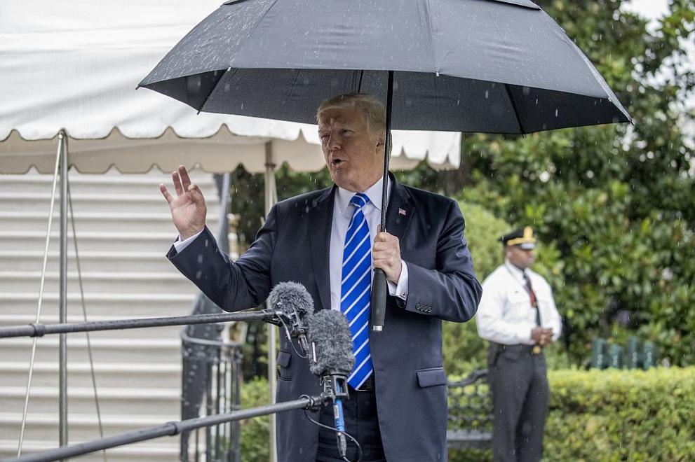  Президентът на Съединени американски щати Доналд Тръмп 