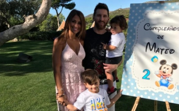 Меси отпразнува рождения ден на своя син