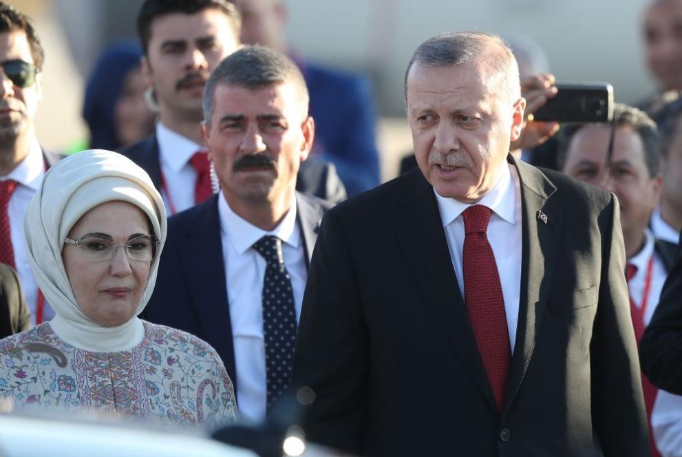 Турският президент Реджеп Тайип Ердоган, който се зарази с варианта