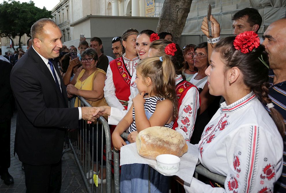 В Малта президентът Румен Радев беше придружен от съпругата си Десислава