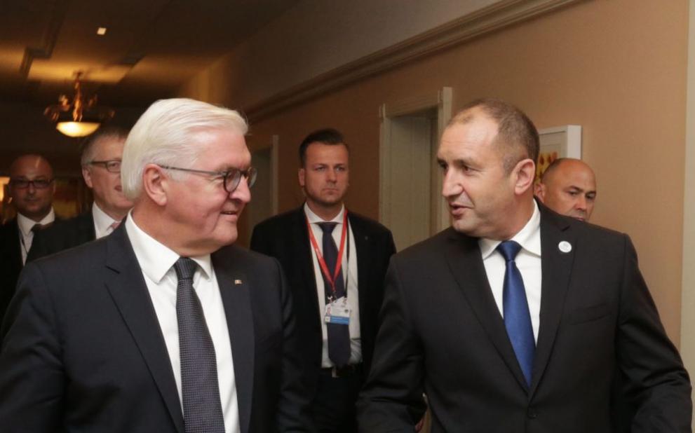 Президентът Румен Радев проведе среща с германския си колега Франк-Валтер Щайнмайер