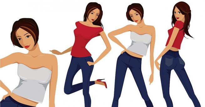 Последният писък на модата са двойните дънки при които единият