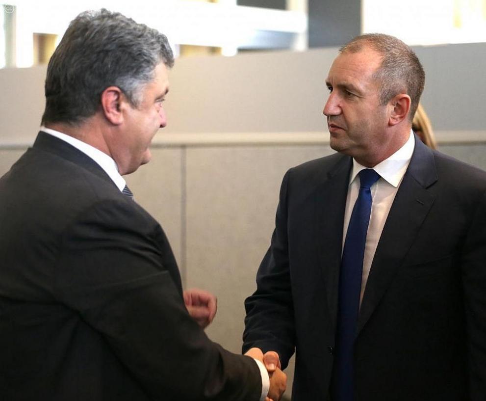  Президентът Румен Радев се срещна в Ню Йорк със своя украински сътрудник Петро Порошенко 