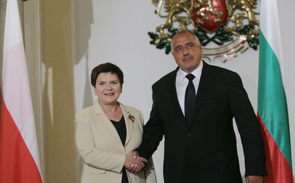 Премиерите на България и Полша Бойко Борисов и Беата Шидло