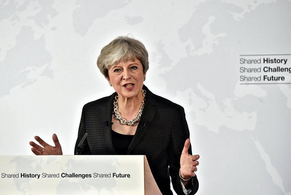  Британският министър председател Тереза Мей 