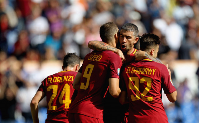 Рома записа трета поредна победа в италианското първенство, като головата