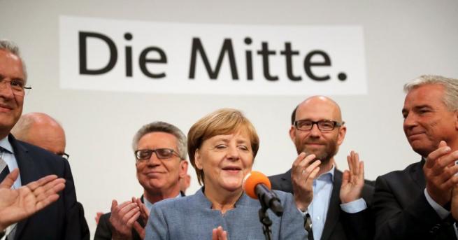 Консерваторите на Ангела Меркел печелят вчерашните избори с 33 на