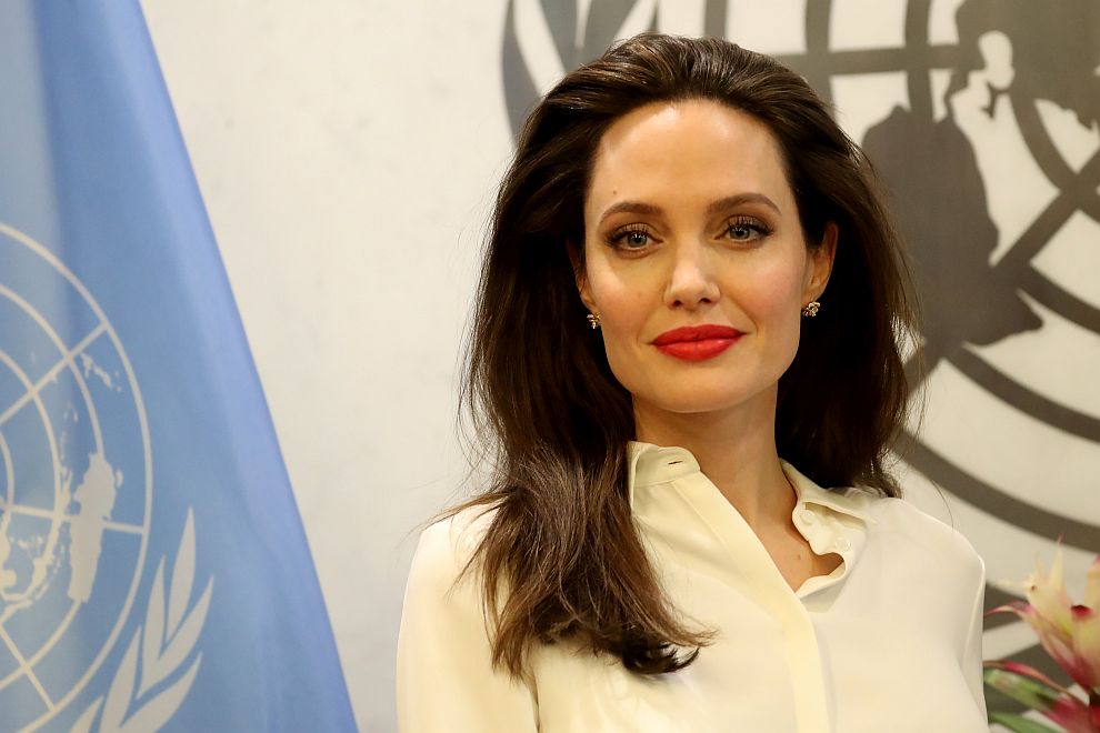 Анджелина Джоли в централата на ООН в Ню Йорк