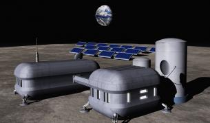 Така би могла да изглежда лунната база на човечеството