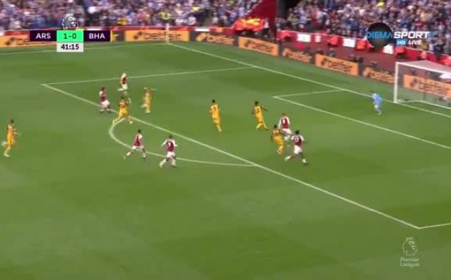 Арсенал Брайтън 1 0 полувреме