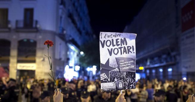 Сепаратисткото правителство на Каталуния обяви тази нощ че 90 процента