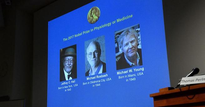 Американците Джефри Хол, Майкъл Росбаш и Майкъл Йънг печелят Нобеловата