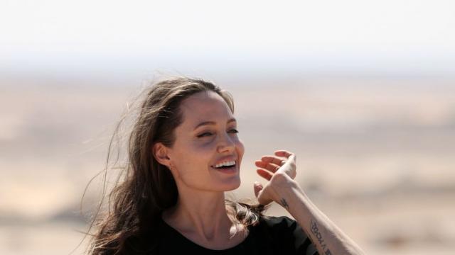 Изящната Анджелина Джоли пие чай в компанията на леопарди (СНИМКИ/ВИДЕО)