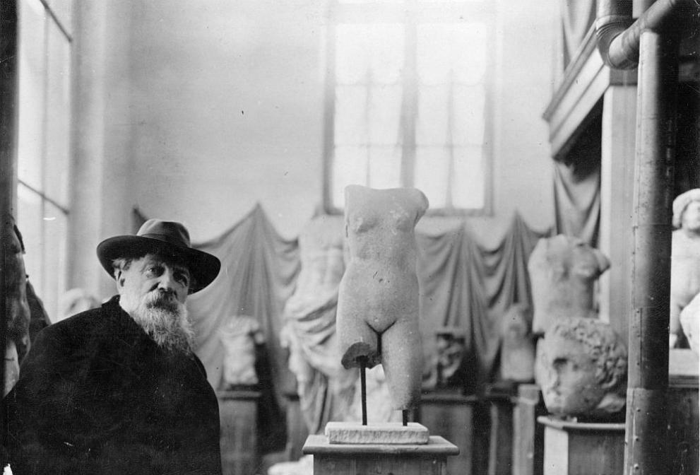 Френският скулптор Огюст Роден (1840-1917)