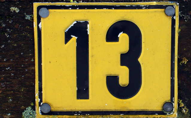 На много места №13 е фатално число което не се