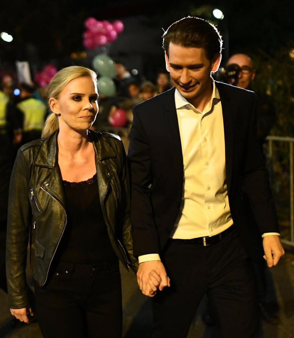  Себастиан Курц и Сюзън Тир 