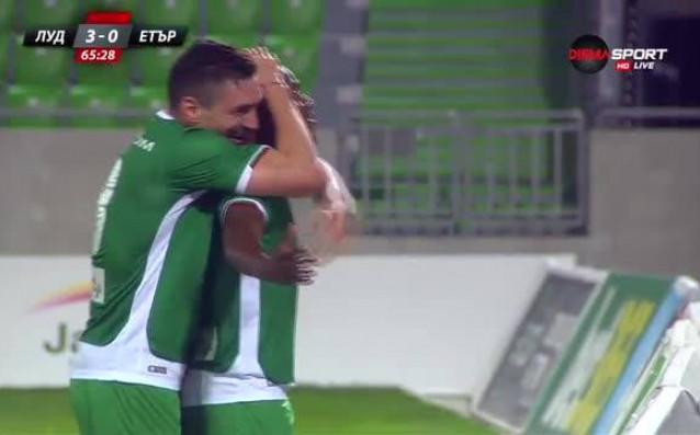 Лудогорец поведе с 3 0 срещу Етър Велико Търново в