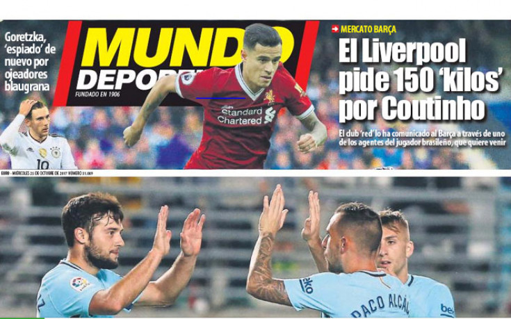Ливърпул закова цена на Коутиньо, май си тръгва през януари