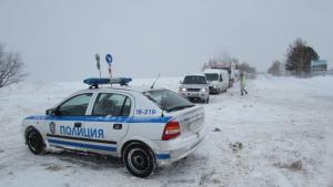 зима пътища полиция