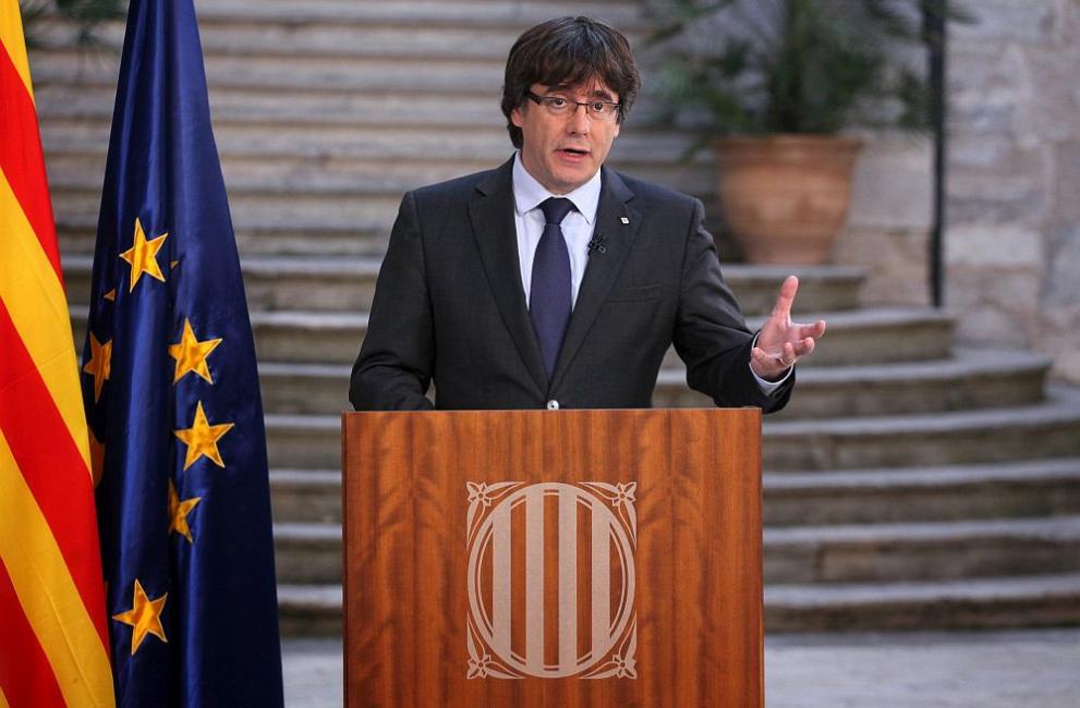 Отстраненият каталунски лидер Карлес Пучдемон