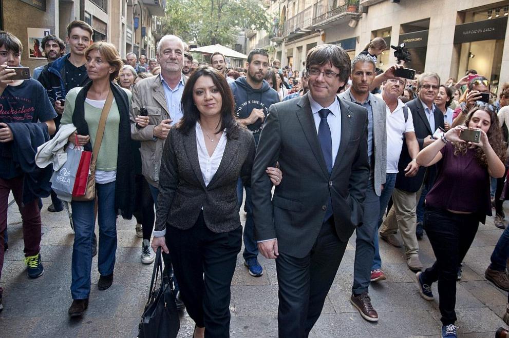 Отстраненият каталунски лидер Карлес Пучдемон