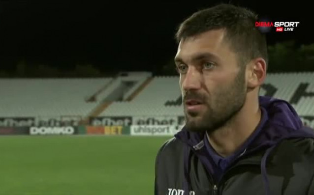 Футболистът на Етър Велико Търнов Йордан Апостолов заяви след поражението