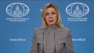 Говорителят на руското министерство на външните работи Мария Захарова