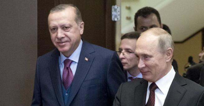 Президентите на Турция Реджеп Тайип Ердоган и на Русия Владимир