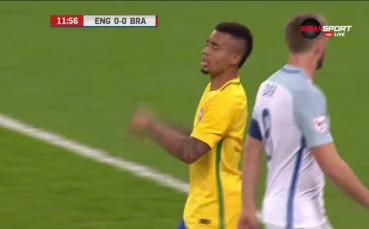 Англия - Бразилия 0:0 /първо полувреме/