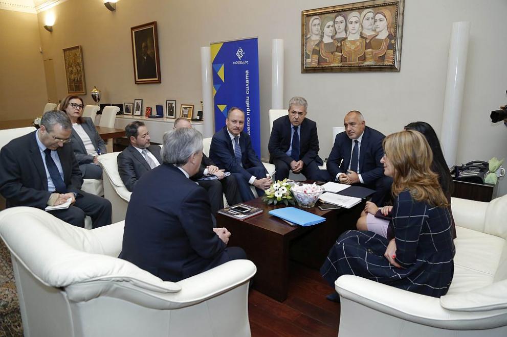  Премиерът Бойко Борисов и ръководителят на Екологичен потенциал Антонио Таяни 