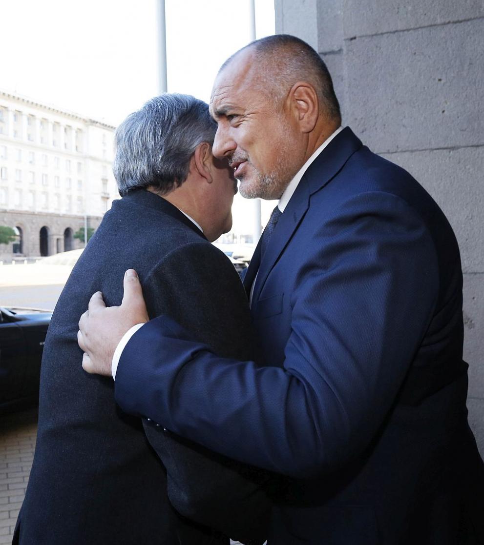  Премиерът Бойко Борисов и ръководителят на Екологичен потенциал Антонио Таяни 