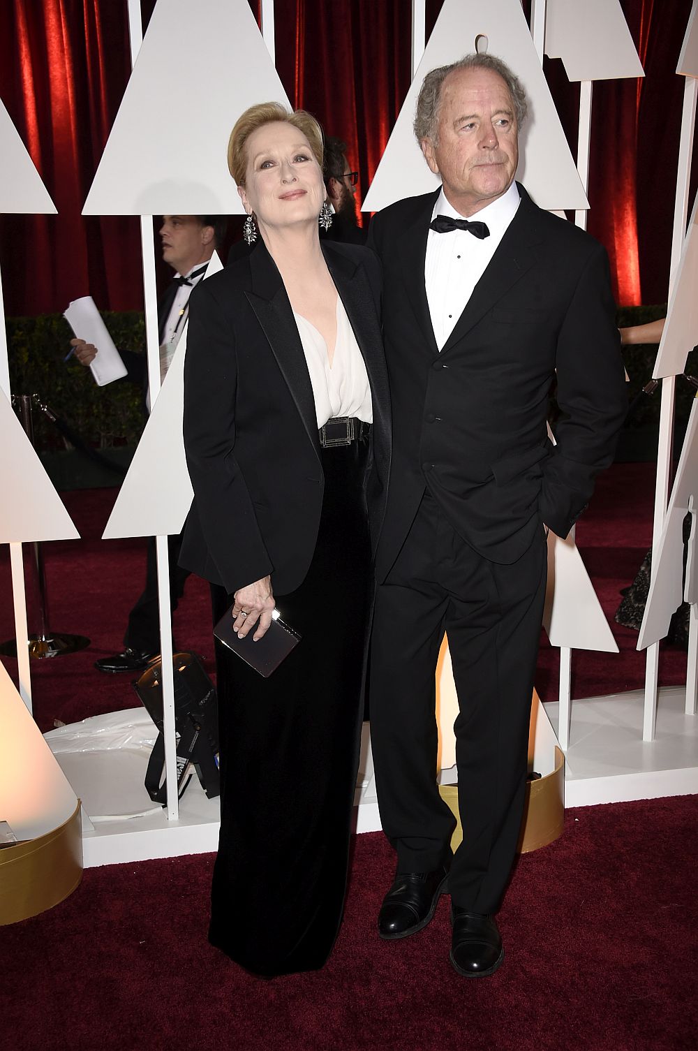 Мерил Стрийп и Дон Гъмър са женени вече близо 40 години. Носителката на Оскар и скулпторът сключват брак през 1978 година. Двамата имат четири деца – син и три дъщери. На снимката: Мерил Стрийп и Дон Гъмър през 2015 година