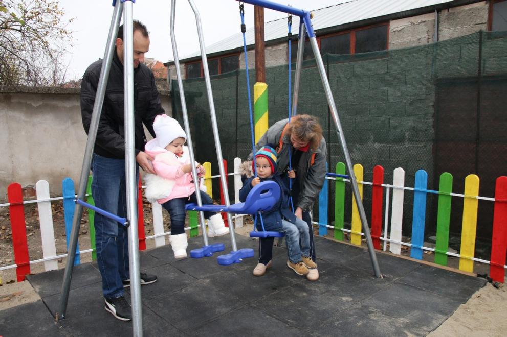 Новата детска площадка във Видин.